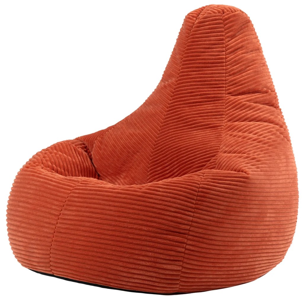 Cloudy Cord Zitzak Stoel - Terracotta