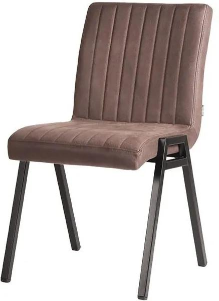 LABEL 51 | Eetkamerstoel Matz breedte 50 cm x hoogte 86 cm x diepte 60 cm grijs eetkamerstoelen microfiber meubels stoelen & fauteuils