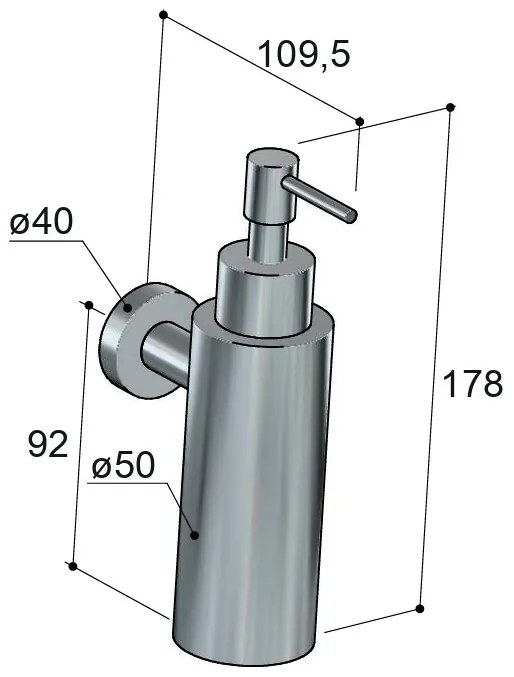 Hotbath &More zeepdispenser geborsteld messing