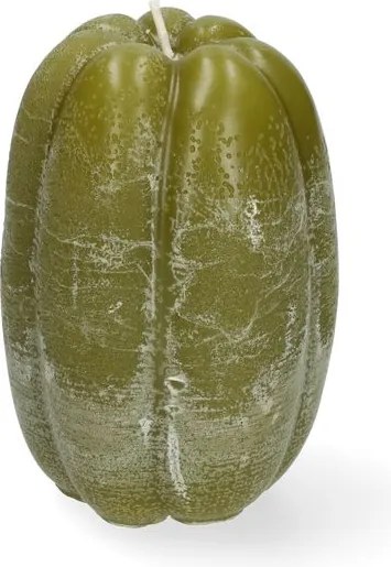Vormkaars, groene pompoen, Ø8 x 11 cm