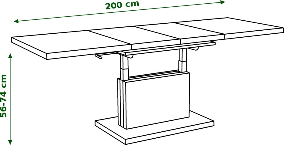 ASTON wit, salontafel