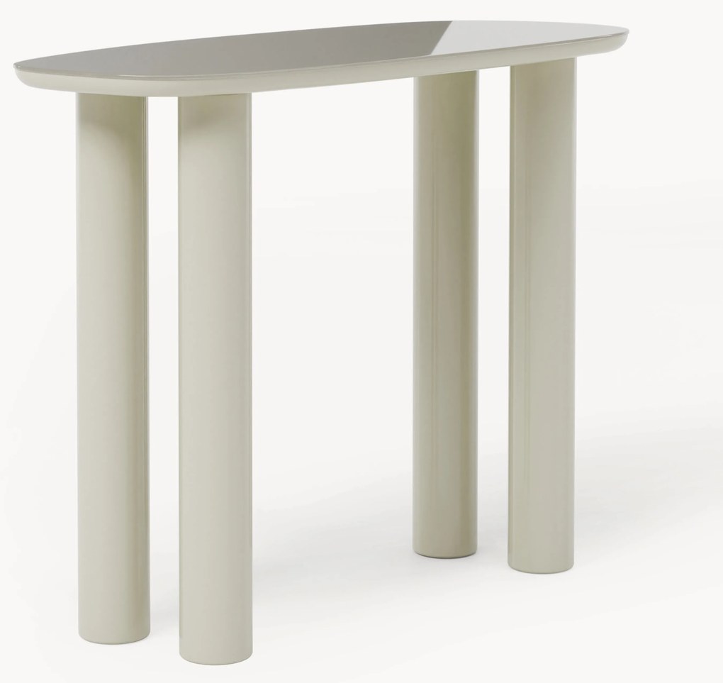 Wandtafel Beni met glazen tafelblad