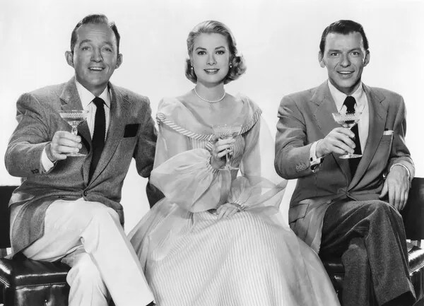 Foto Bing Crosby, Grace Kelly And Frank Sinatra.