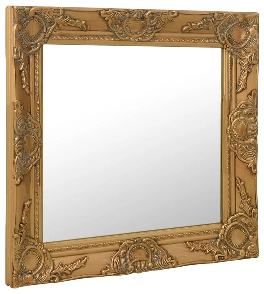 vidaXL Wandspiegel barok stijl 60x60 cm goudkleurig