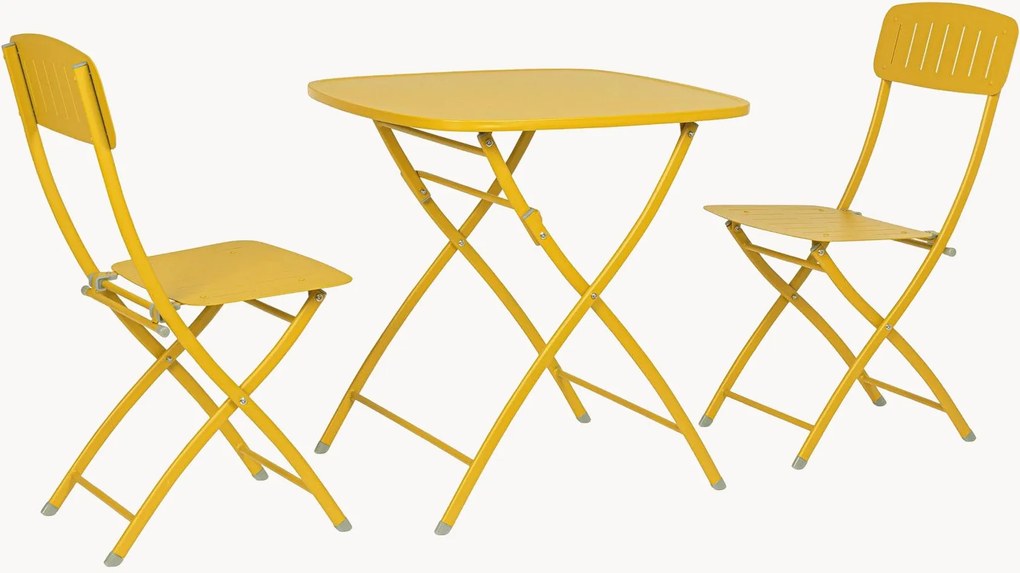 Opvouwbare tuinbistro-eetset Yvonne, 3-delig