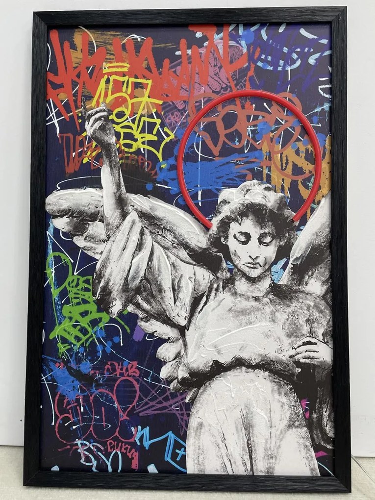 Neon Art Peace Angel