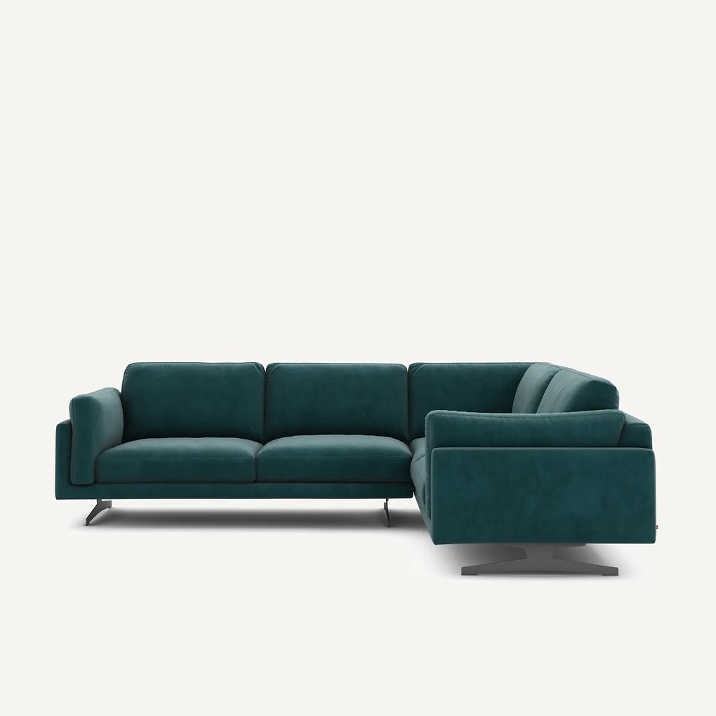 Hoekbank fluweel, César