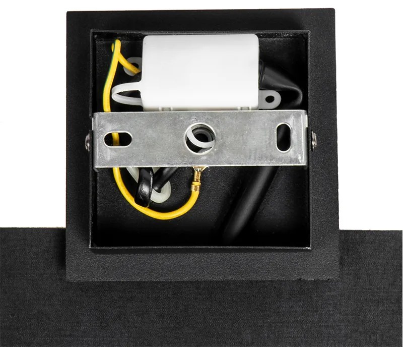 Moderne wandlamp zwart met goud - VT 1