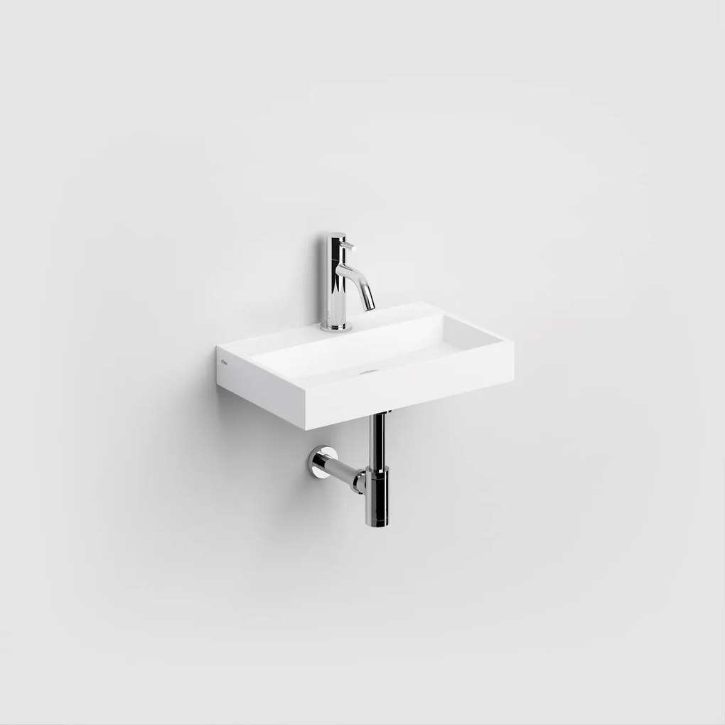 Clou Mini Wash Me fontein solid surface 38cm wit mat