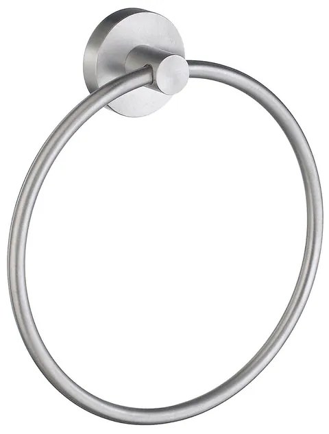 Smedbo Home Handdoekring - 17x3.6cm - geborsteld chroom HS344