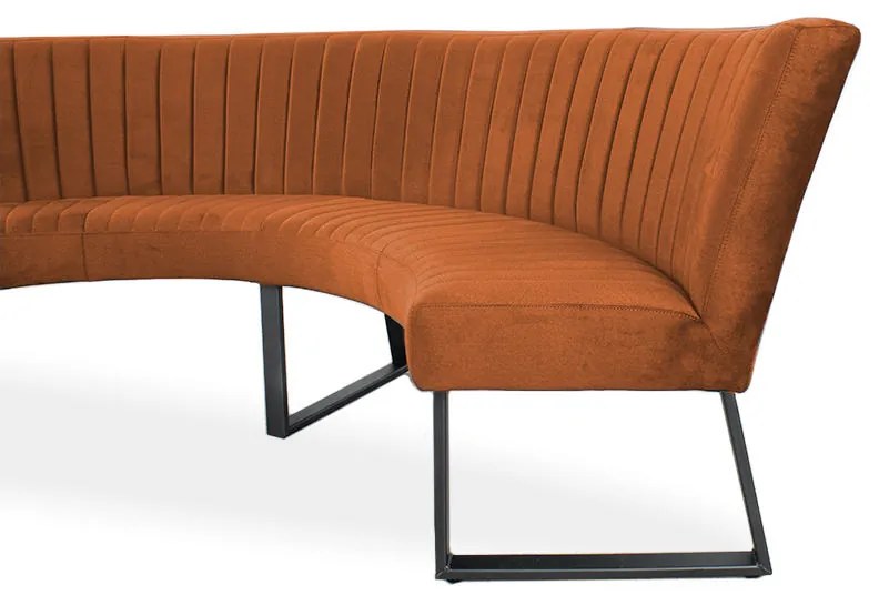 Eetkamerbank - Rondo - geschikt voor tafel 130 cm - stof Element koper 09