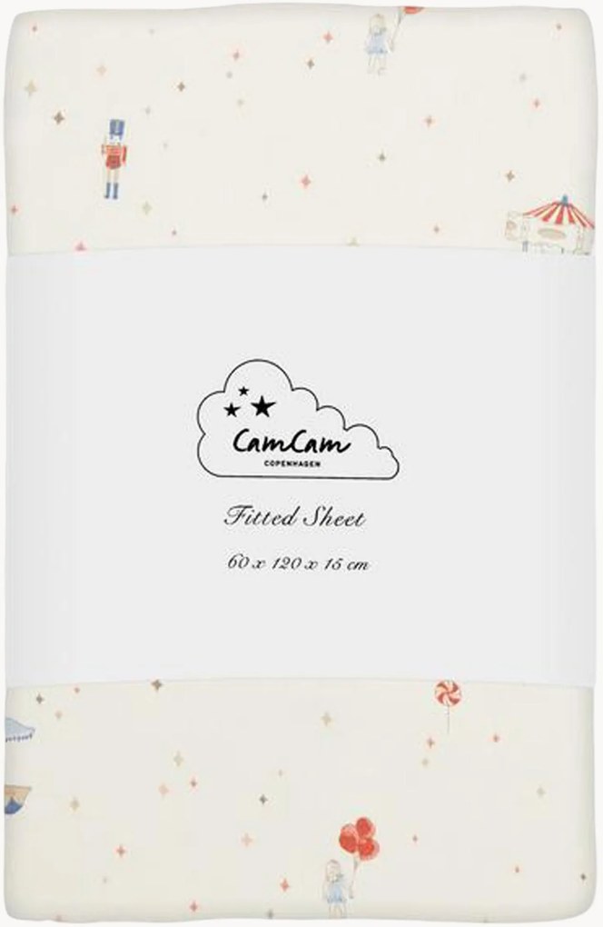 Hoeslaken Carousel van biokatoen