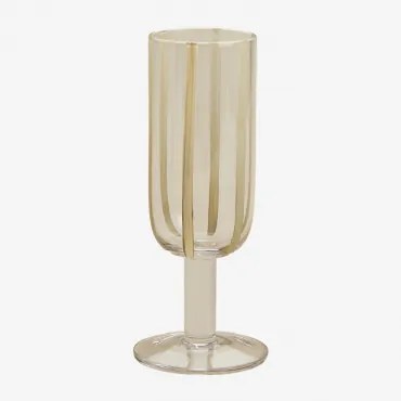 Pack Van 4 Champagneglazen 26 Cl Van Jalviana-glas Tapioca Beige - Sklum