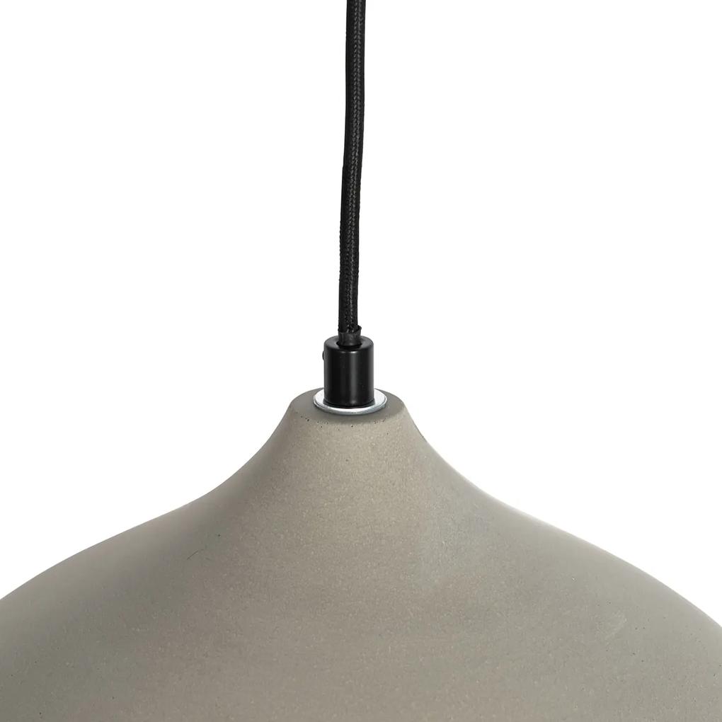 Moderne hanglamp beton - Nick Modern, Industriele / Industrie / Industrial E27 rond Binnenverlichting Lamp