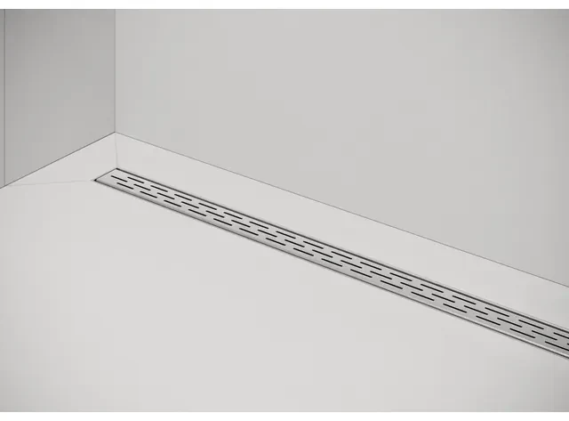 Easy Drain Compact FF afvoergoot enkele plaat met zijuitloop 6x80cm 50mm RVS edcomff800-50