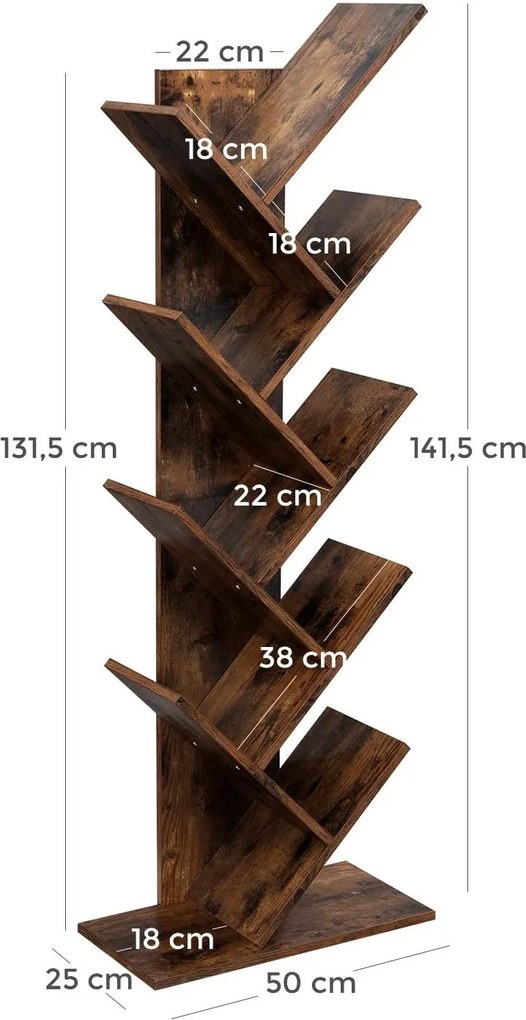 Nancy's Boekenkast - Boekenplank - Opbergruimte Voor Boeken - Boekenkasten - Boekenkast Hout