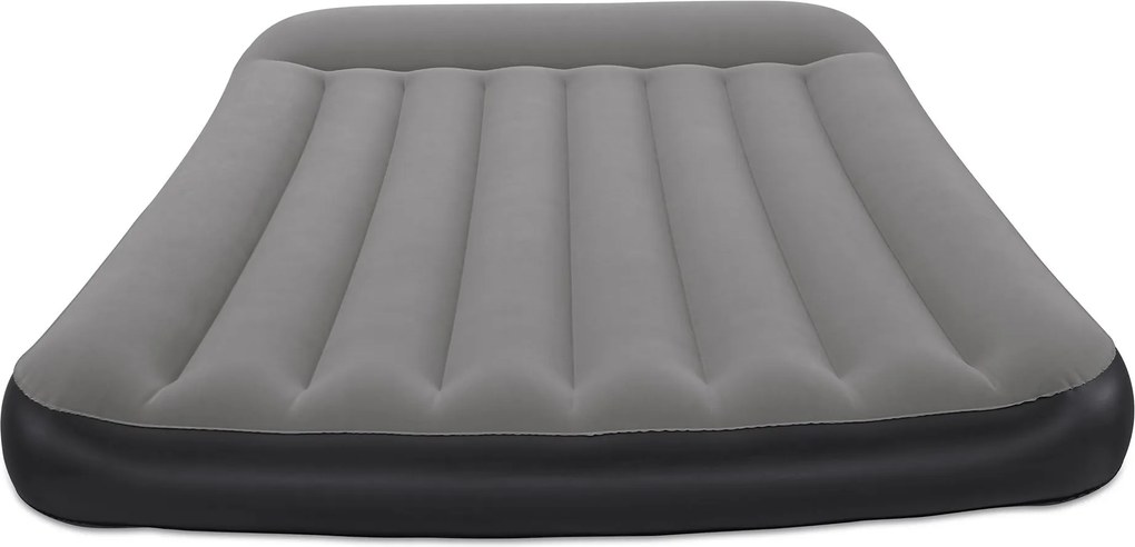 Bestway luchtbed 'Tritech Full' - 191x137x30 cm - met ingebouwde herlaadbare USB pomp - blauw/grijs - Binnen &amp; buiten