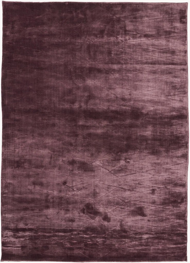 Handgemaakt laagpolig viscose vloerkleed Edge