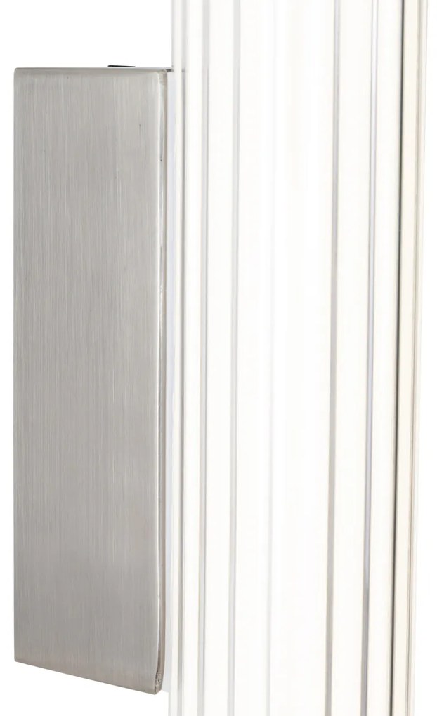 Retro wandlamp gunmetal 40cm incl. LED IP44 - Coco Retro IP44 Binnenverlichting Lamp