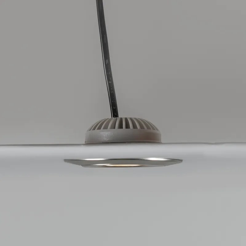 Set van 3 inbouwspots staal incl. LED IP44 - Relax LED Modern IP44 rond Binnenverlichting Lamp