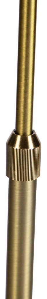 Vloerlamp brons met Granny kap crème 45 cm verstelbaar - Parte