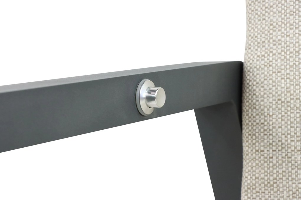 Verstelbare Tuinstoel Aluminium Grijs-antraciet Lifestyle Garden Furniture Albelli