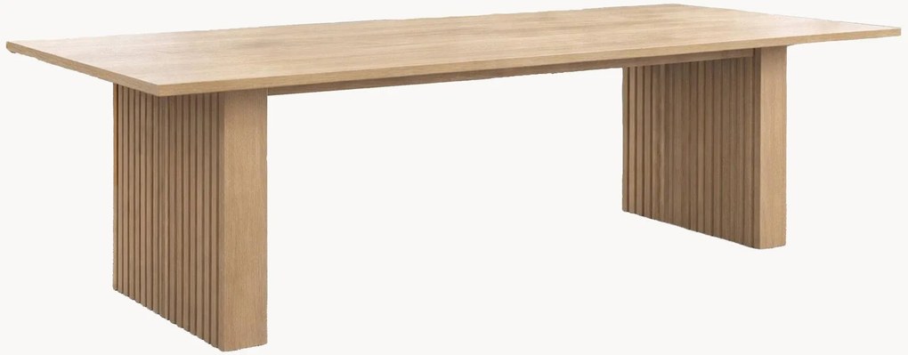 Uitschuifbare eettafel Humle van rubberhout, 200-300 x 100 cm