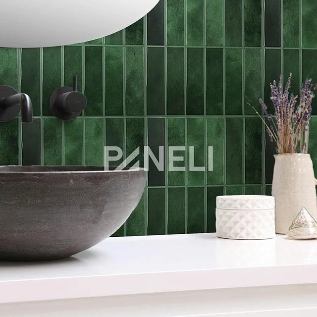Tegelsticker Piastrelle Groen - 29 cm x 22.9 cm x 0.11 cm | 0.07 kg | Paneli zelfklevende steenstrips