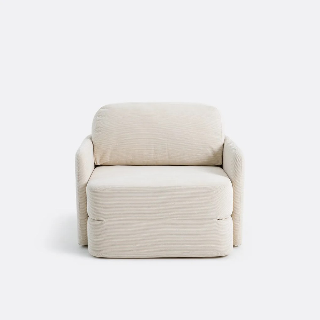 Omvormbare fauteuil in fluweel, Haley