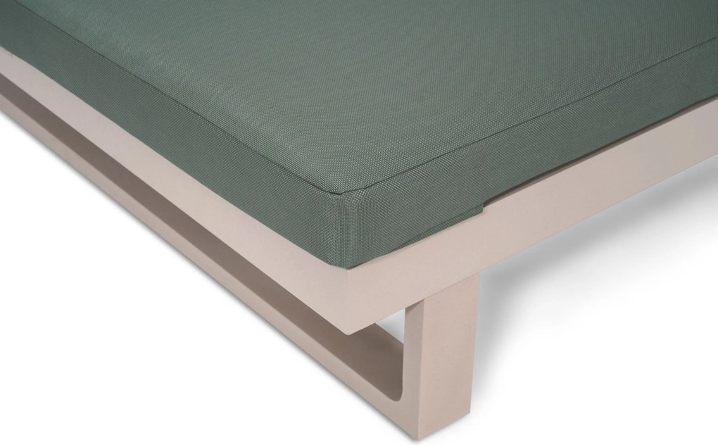 Lifestyle Garden Furniture Massimo Ligbed Met Kussen Loft/moss Green Aluminium Taupe