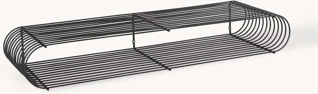 Metalen wandrek Curva, B 80 cm
