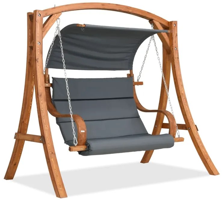 Houten schommelbank Bali Garden Point grijs