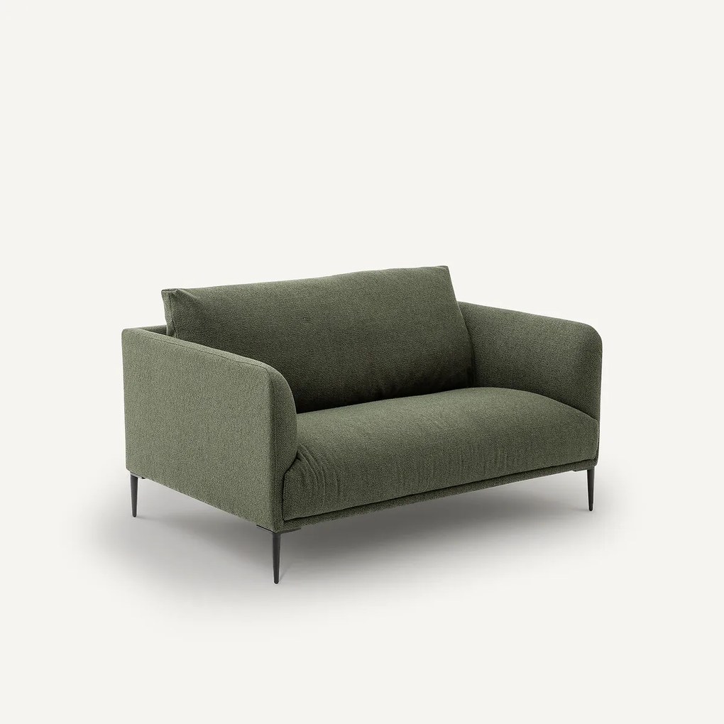 2-zits bank in gemêleerde stof met bouclé-effect Oscar, ontwerp Emmanuel Gallina