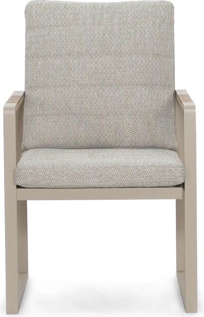 Tuinset 6 personen 210 cm Aluminium Taupe Lifestyle Garden Furniture Alessio/Creta