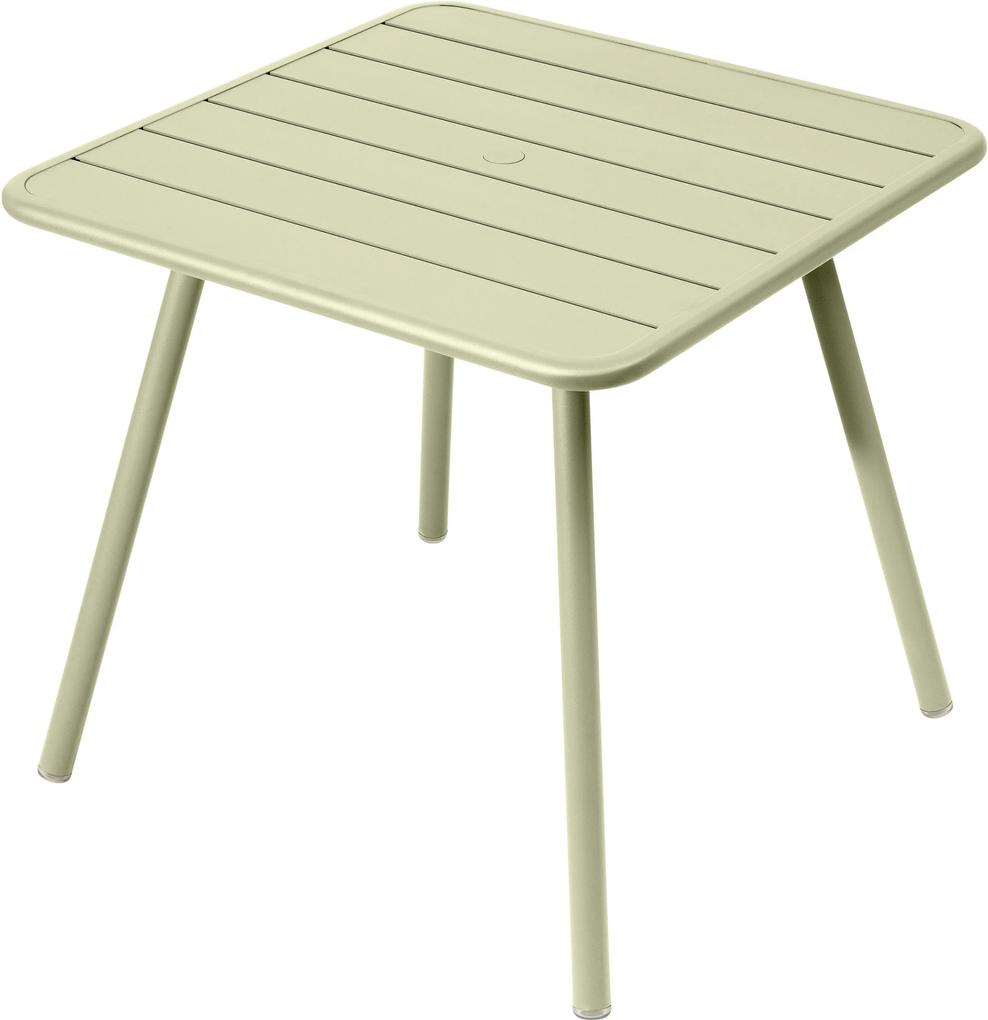 Fermob Luxembourg tuintafel vierpoot 80x80 Willow Green