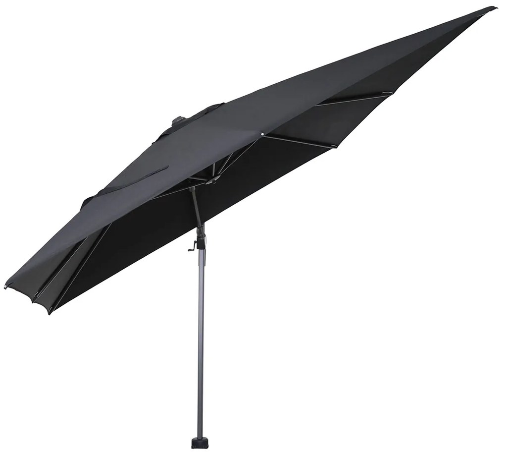 Garden Impressions Hawaii zweefparasol 300x300 cm - frame carbon black - doek zwart