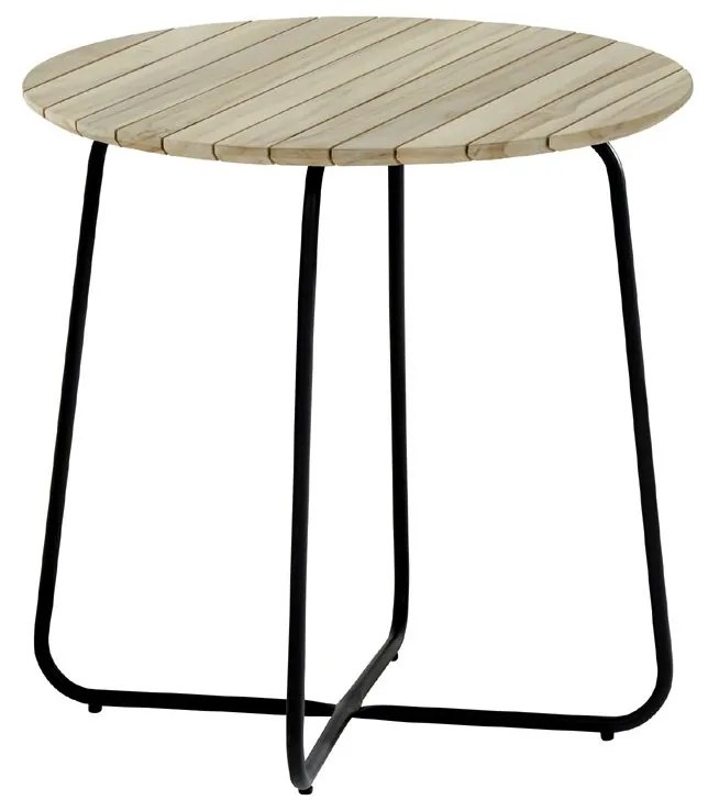 4 Seasons Outdoor Axel bistrotafel Ø 73 cm - hoogte 72 cm  Loungetafel    houtkleur weerbestendig