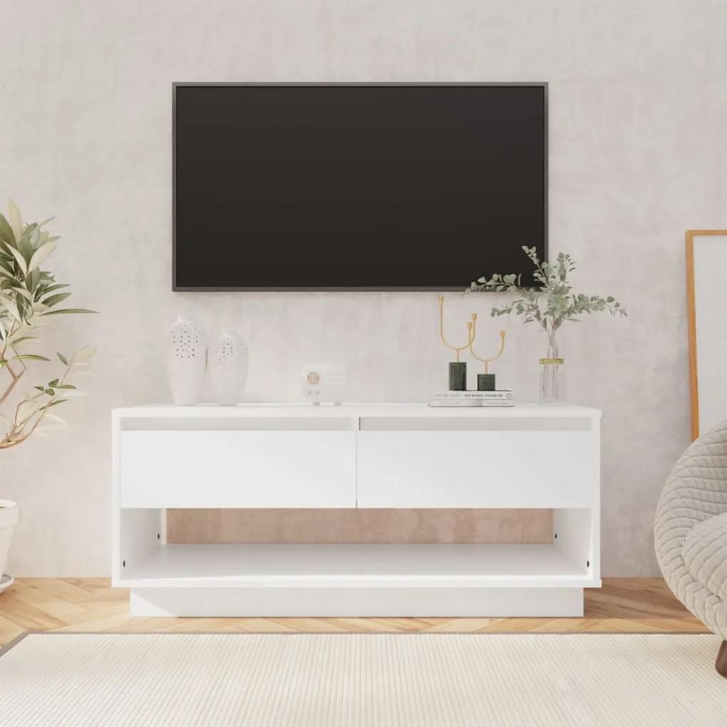 vidaXL Tv-meubel 102x41x44 cm bewerkt hout wit