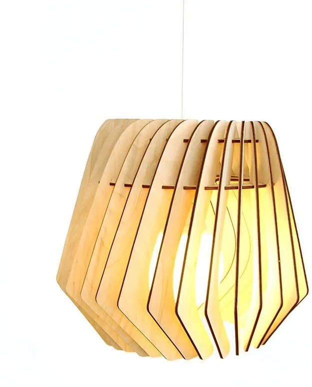 Bomerango Spin lampenkap - Hout - Medium Ø 37 cm- Hanglampen - Tafellamp - Vloerlamp - Scandinavisch design