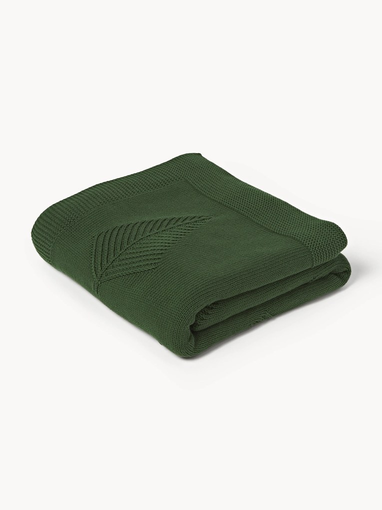 Katoenen plaid Beryl met winters motief