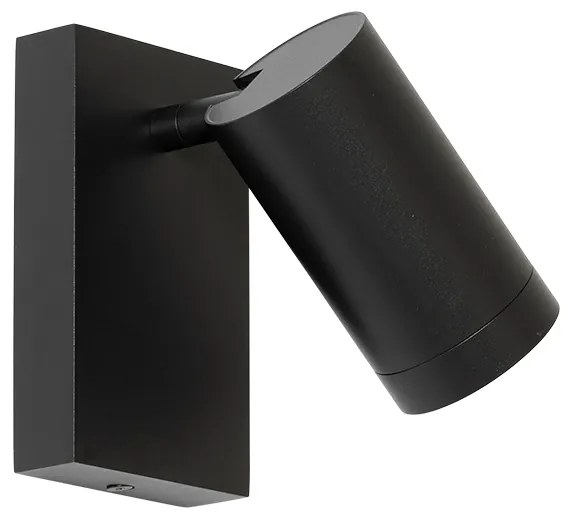 Moderne wandlamp zwart verstelbaar met schakelaar - Jeana Luxe