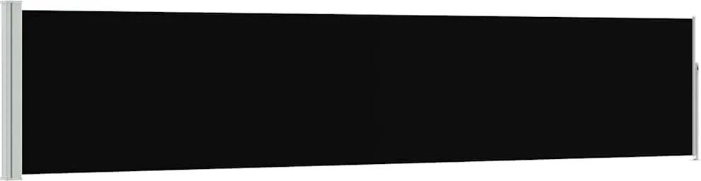vidaXL Tuinscherm uittrekbaar 100x500 cm zwart