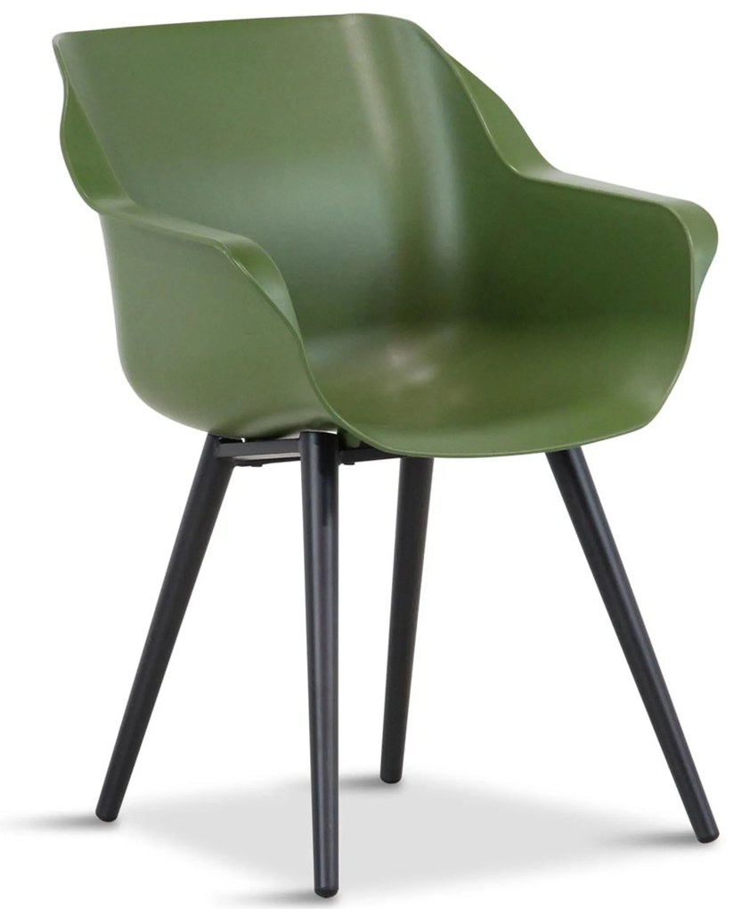 Tuinstoel Kunststof Groen Hartman Sophie studio moss green - met gratis kussen