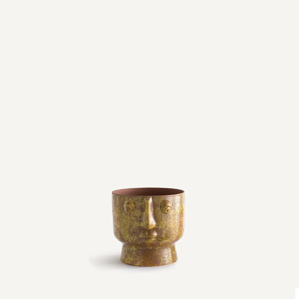 Geglazuurde keramische bloempot, H24cm, Lesego