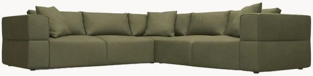 Omkeerbare chenille hoekbank Esther (5-zits)