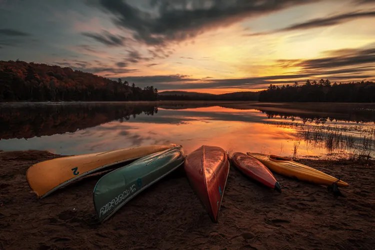 Foto Sunrise on the Lake, Louie Luo