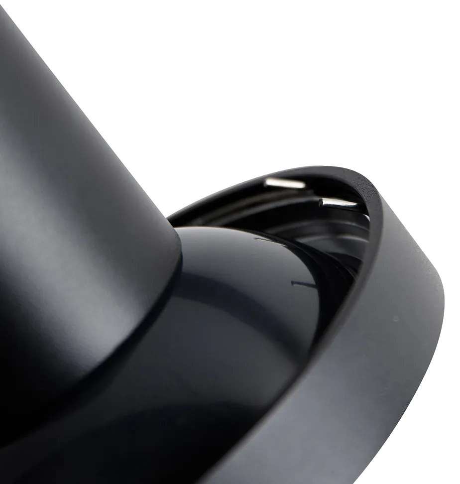 Moderne railspot zwart voor 3-fase rail GU10 111mm - 3-Phase Jeany