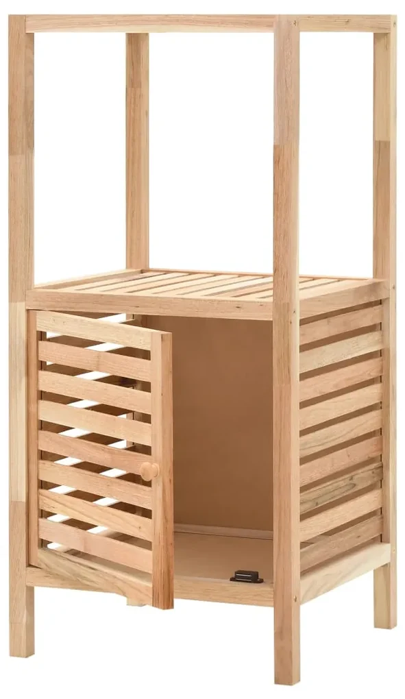 vidaXL Badkamerkast 39,5x35,5x86 cm massief walnotenhout