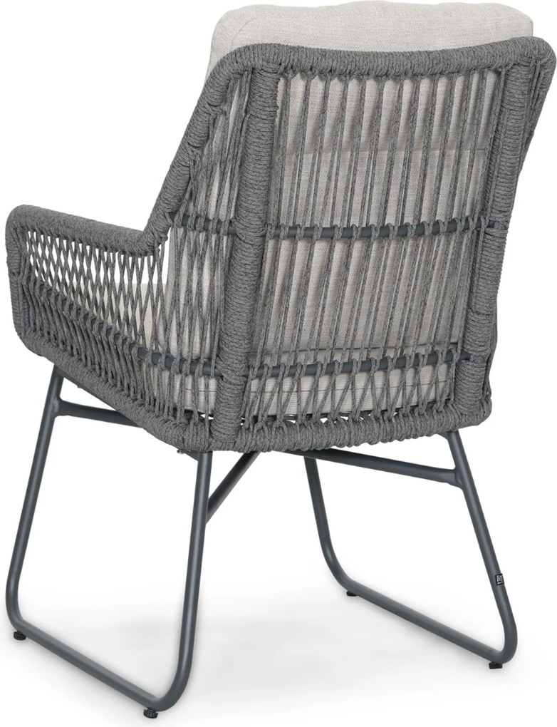 Tuinset 4 personen 180 cm Rope Grijs Lifestyle Garden Furniture Vicente/Camila