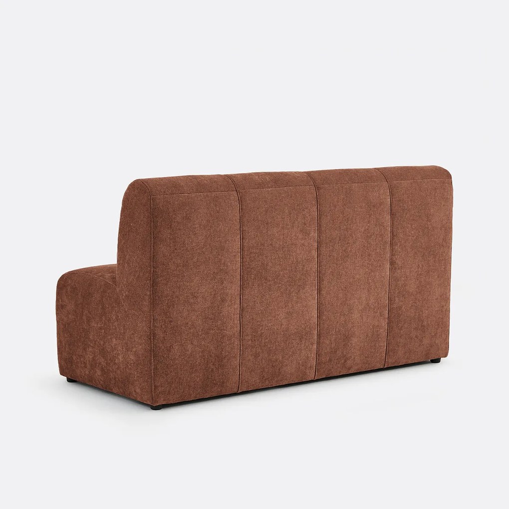 Modulaire bank, 3-zits, van fijn chenille, ANETA